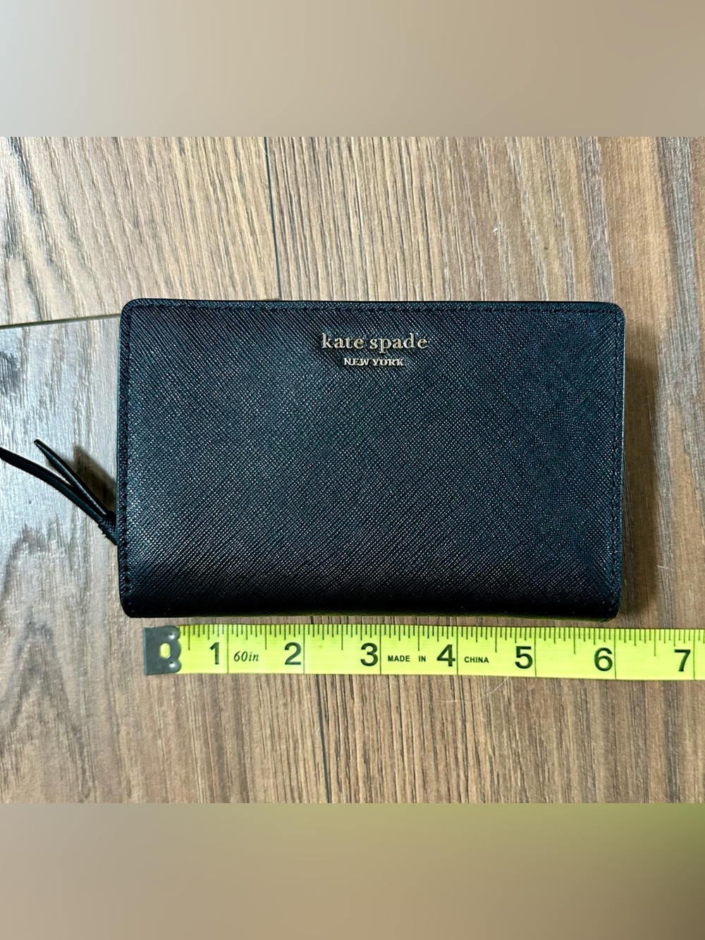 kate spade Black Saffiano Leather Zip Wallet - Picture 7 of 10